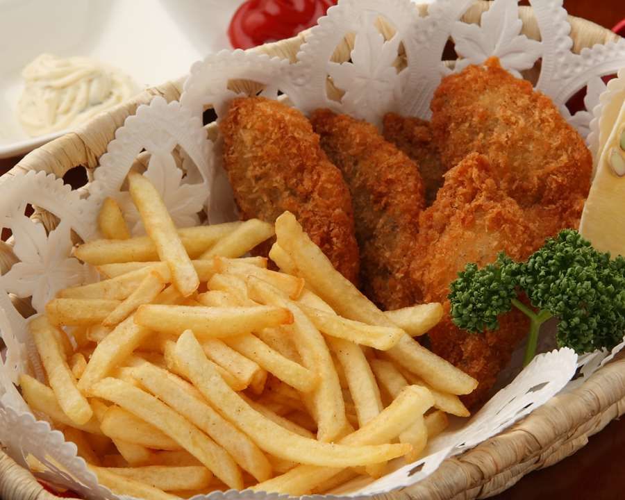 ポテトと唐揚げ